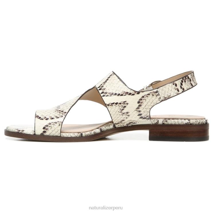 mujer Naturalizer piel de cobra marfil 27 editar sandalia eris RTZ4T611 - Imagen 3