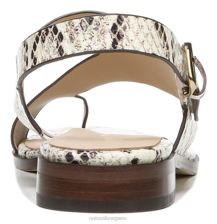 mujer Naturalizer piel de cobra marfil 27 editar sandalia eris RTZ4T611 - Imagen 6