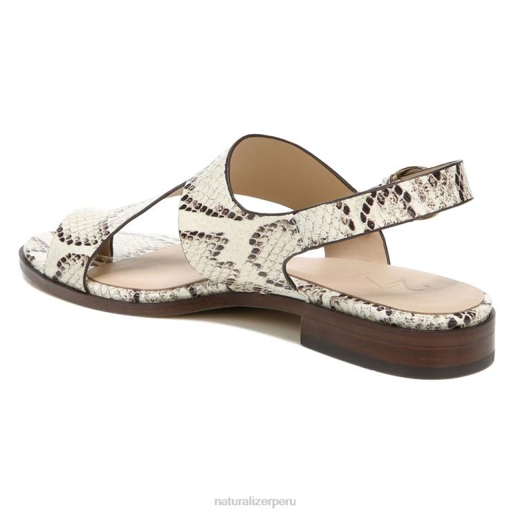 mujer Naturalizer piel de cobra marfil 27 editar sandalia eris RTZ4T611 - Imagen 8
