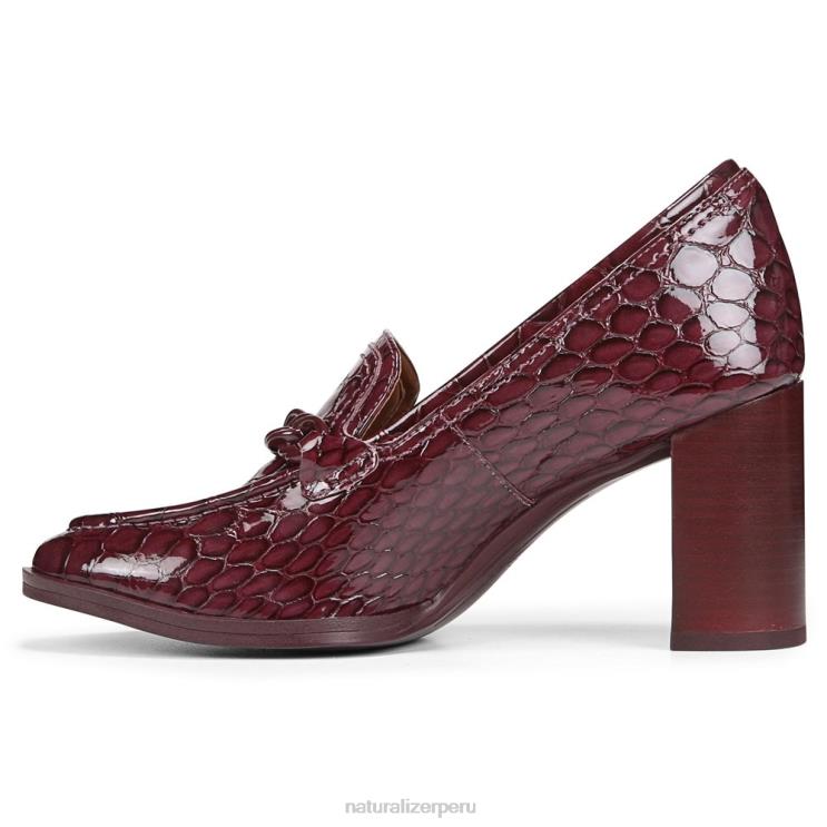 mujer Naturalizer piel de cocodrilo cabernet sauvignon 27 editar bomba de felicidad RTZ4T35 - Imagen 3