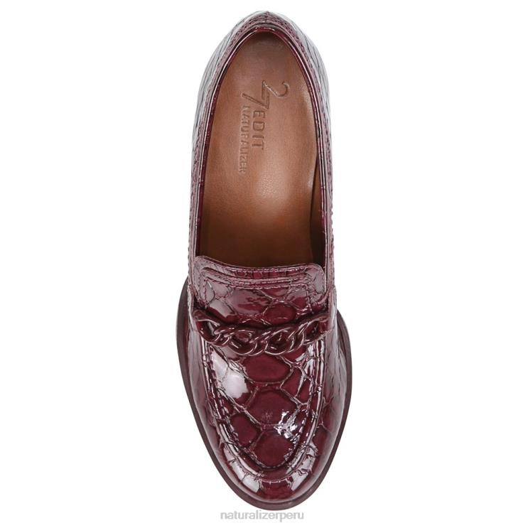 mujer Naturalizer piel de cocodrilo cabernet sauvignon 27 editar bomba de felicidad RTZ4T35 - Imagen 4