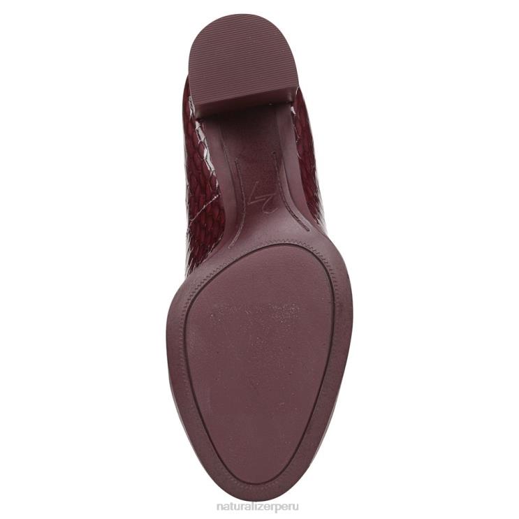 mujer Naturalizer piel de cocodrilo cabernet sauvignon 27 editar bomba de felicidad RTZ4T35 - Imagen 7