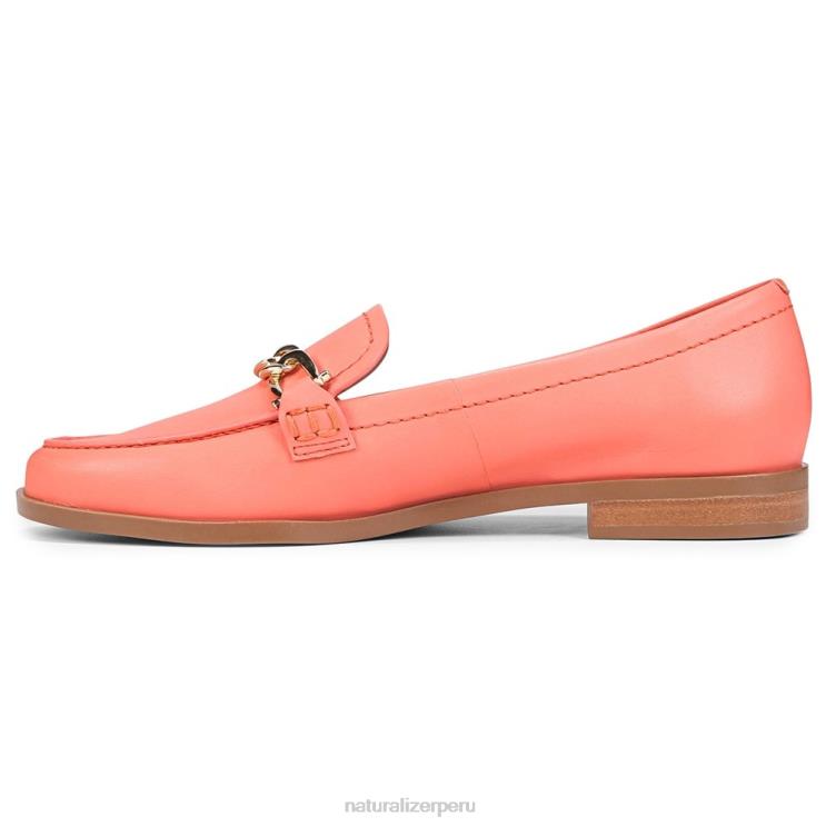 mujer Naturalizer piel de melocotón coral mocasín aserrador RTZ4T404 - Imagen 3