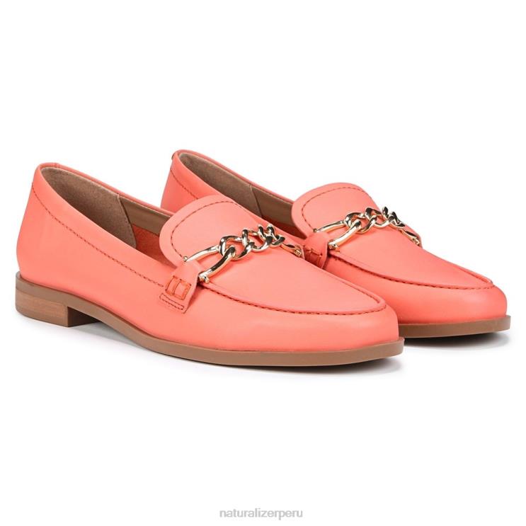 mujer Naturalizer piel de melocotón coral mocasín aserrador RTZ4T404 - Imagen 1