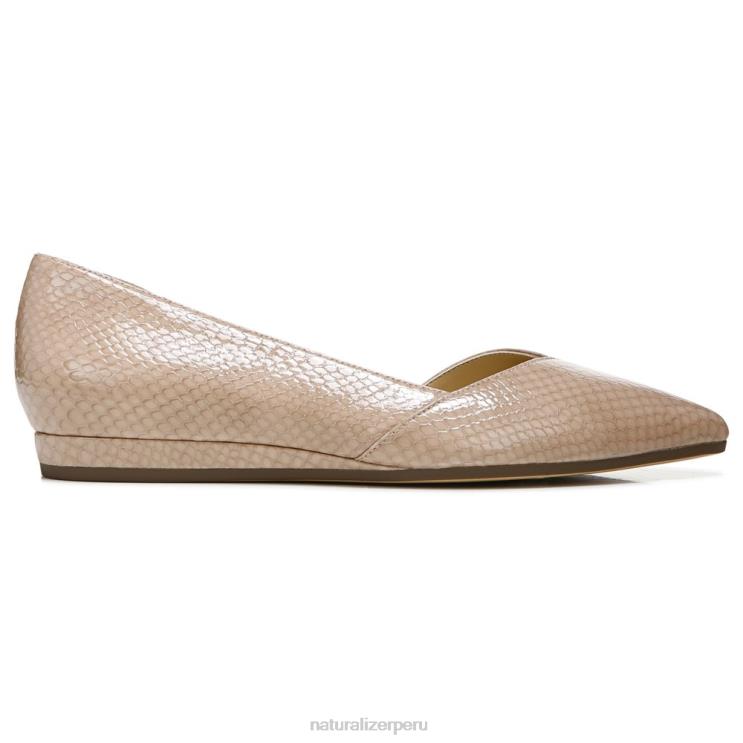 mujer Naturalizer piel de serpiente malva vintage kristin plana RTZ4T267 - Imagen 2