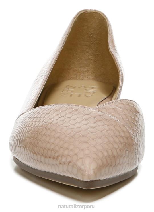mujer Naturalizer piel de serpiente malva vintage kristin plana RTZ4T267 - Imagen 5