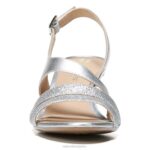mujer Naturalizer plata/purpurina sintética sandalia de vestir taimi RTZ4T503 - Imagen 5