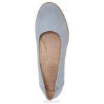 mujer Naturalizer polvo azul sintético alma idea bailarina plana RTZ4T365 - Imagen 4