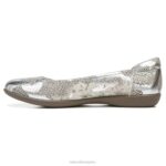 mujer Naturalizer serpiente plateada desnuda sintética plana flexible RTZ4T571 - Imagen 3