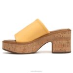 mujer Naturalizer sintético amarillo sandalias Cassie RTZ4T620 - Imagen 3