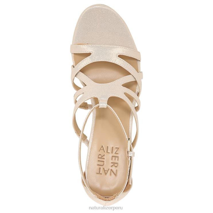 mujer Naturalizer sintético dorado claro sandalia de vestir neón RTZ4T563 - Imagen 4