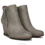 mujer Naturalizer sintético gris botín con cuña soul haley RTZ4T282