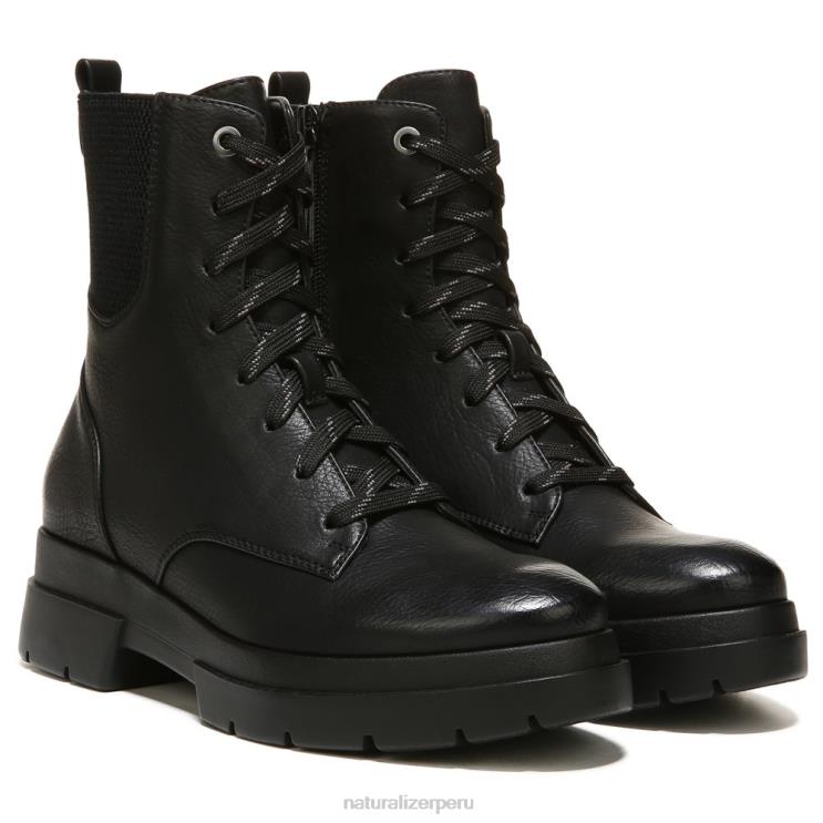 mujer Naturalizer sintético liso negro bota de combate soul ozzy RTZ4T693 - Imagen 1