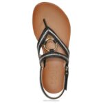mujer Naturalizer sintético liso negro sandalia soul soleada RTZ4T555 - Imagen 4
