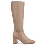 mujer Naturalizer sintético liso topo botas waylon hasta la rodilla RTZ4T593 - Imagen 2