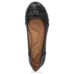 mujer Naturalizer sintético negro alma regalo plana RTZ4T390 - Imagen 4