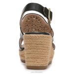mujer Naturalizer sintético negro sandalia alpargata soul ocean RTZ4T578 - Imagen 6