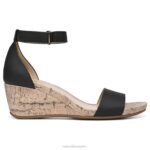 mujer Naturalizer sintético negro sandalia areda con cuña RTZ4T317 - Imagen 2