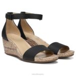mujer Naturalizer sintético negro sandalia areda con cuña RTZ4T317