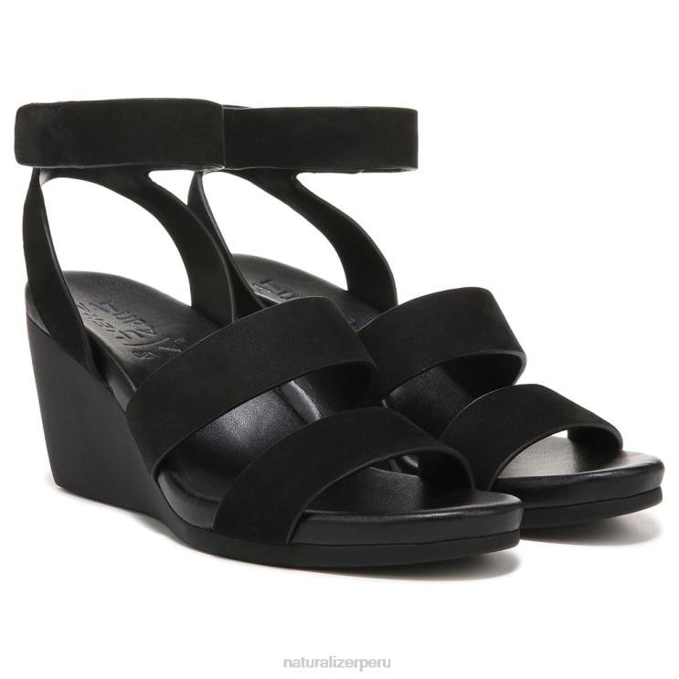 mujer Naturalizer sintético negro sandalia con cuña gen n ignite RTZ4T149 - Imagen 1