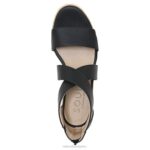 mujer Naturalizer sintético negro sandalia con cuña soul goodtimes RTZ4T572 - Imagen 4