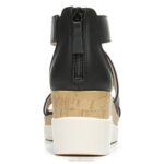 mujer Naturalizer sintético negro sandalia con cuña soul goodtimes RTZ4T572 - Imagen 6