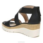 mujer Naturalizer sintético negro sandalia con cuña soul goodtimes RTZ4T572 - Imagen 8