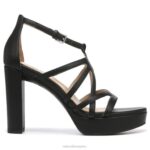 mujer Naturalizer sintético negro sandalia de vestir neón RTZ4T562 - Imagen 2