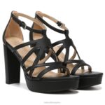mujer Naturalizer sintético negro sandalia de vestir neón RTZ4T562