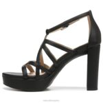 mujer Naturalizer sintético negro sandalia de vestir neón RTZ4T562 - Imagen 3
