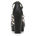mujer Naturalizer sintético negro sandalia de vestir neón RTZ4T562 - Imagen 6