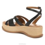 mujer Naturalizer sintético negro sandalia riley RTZ4T617 - Imagen 8