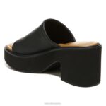 mujer Naturalizer sintético negro sandalias Cassie RTZ4T621 - Imagen 8