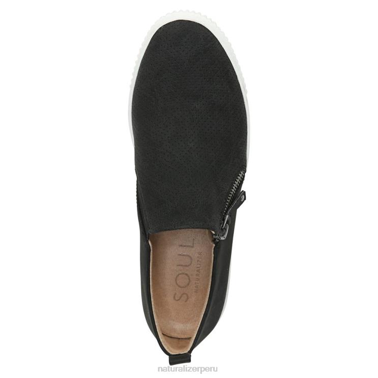 mujer Naturalizer sintético negro Zapatillas sin cordones Soul Turner RTZ4T419 - Imagen 4