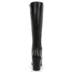 mujer Naturalizer sintético texturizado negro botas waylon de pantorrilla ancha hasta la rodilla RTZ4T600 - Imagen 6