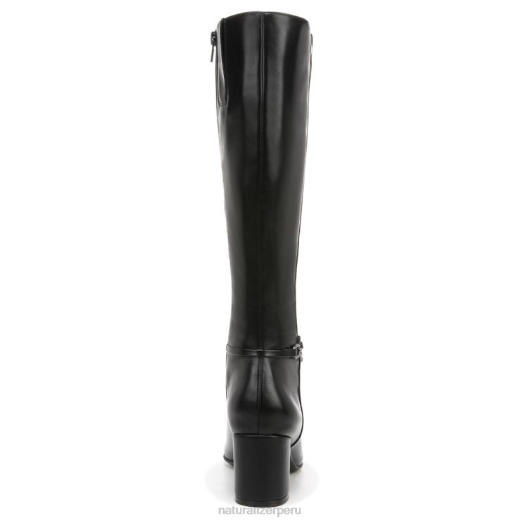 mujer Naturalizer sintético texturizado negro botas waylon de pantorrilla ancha hasta la rodilla RTZ4T600 - Imagen 6