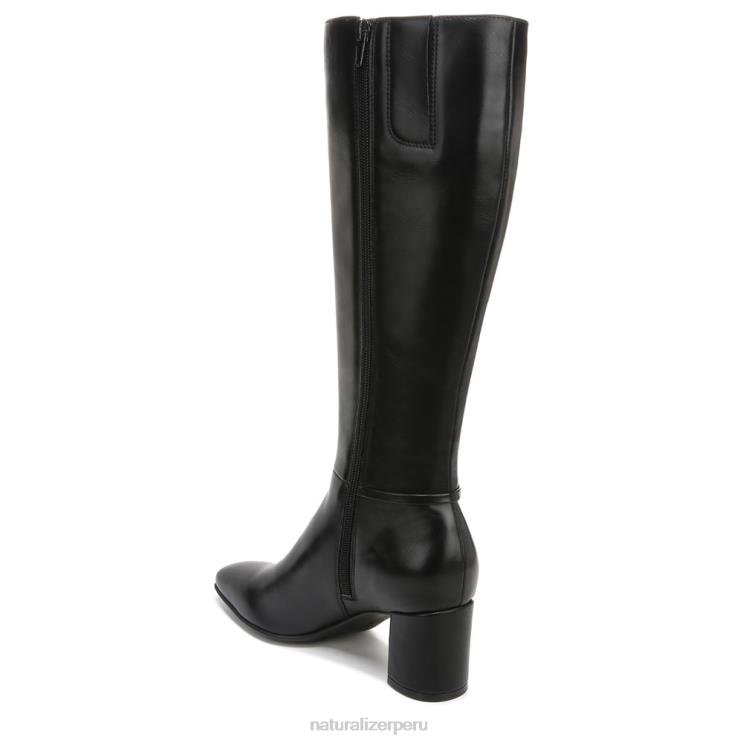 mujer Naturalizer sintético texturizado negro botas waylon de pantorrilla ancha hasta la rodilla RTZ4T600 - Imagen 8