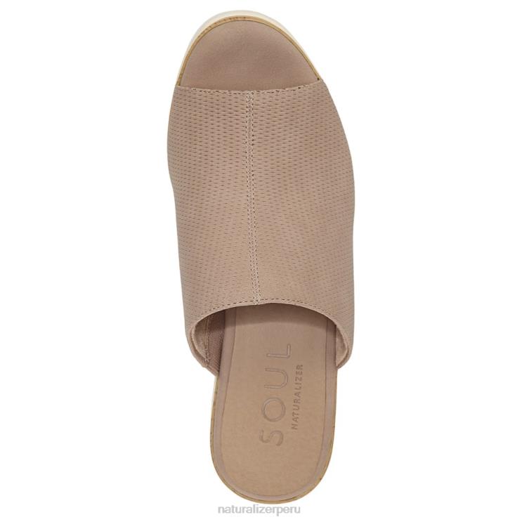 mujer Naturalizer sintético topo claro sandalias con cuña soul goodtimes RTZ4T545 - Imagen 4