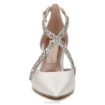 mujer Naturalizer tela blanca de seda bomba sevgi RTZ4T302 - Imagen 5