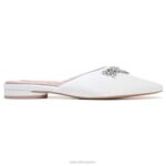 mujer Naturalizer tela blanca de seda mula pyaar RTZ4T101 - Imagen 2