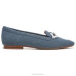 mujer Naturalizer tela de mezclilla azul leala plana RTZ4T326 - Imagen 2