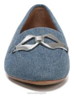 mujer Naturalizer tela de mezclilla azul leala plana RTZ4T326 - Imagen 5
