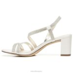 mujer Naturalizer tela de raso blanco sandalia de vestir vanessa RTZ4T27 - Imagen 3