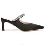 mujer Naturalizer tela negra mule de vestir liefde RTZ4T315 - Imagen 2