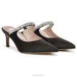 mujer Naturalizer tela negra mule de vestir liefde RTZ4T315