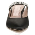 mujer Naturalizer tela negra mule de vestir liefde RTZ4T315 - Imagen 5