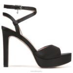 mujer Naturalizer tela negra sandalia de vestir ai RTZ4T293 - Imagen 2