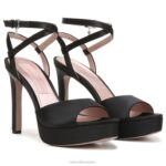 mujer Naturalizer tela negra sandalia de vestir ai RTZ4T293