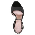 mujer Naturalizer tela negra sandalia de vestir ai RTZ4T293 - Imagen 4