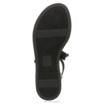 mujer Naturalizer tela negra sandalia de vestir florita RTZ4T663 - Imagen 7